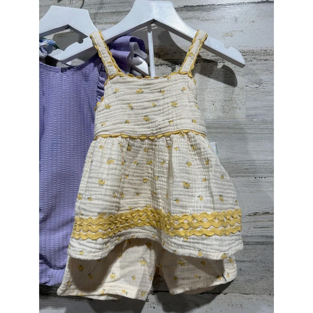 Baby‎ Gap RuffleButts Rabbit Bear Girls 2T Summer Bundle Swim Dress Set EUC